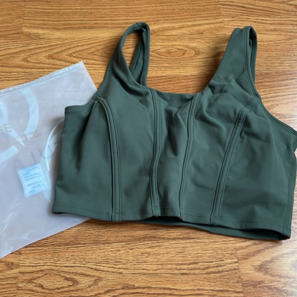 NWT P’tula Corset Crop color Cactus